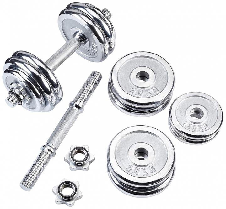 Immagine prodotto Gorilla Sports Set di manubri (8 x 2,5 kg, 4 x 1,25 kg)