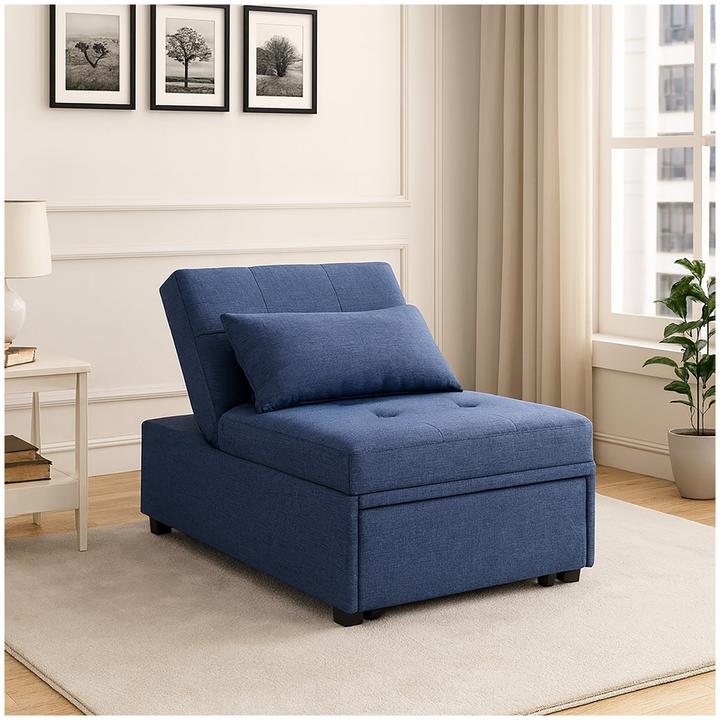 Produktbild HTI-Living Schlafsessel Magarete Blau