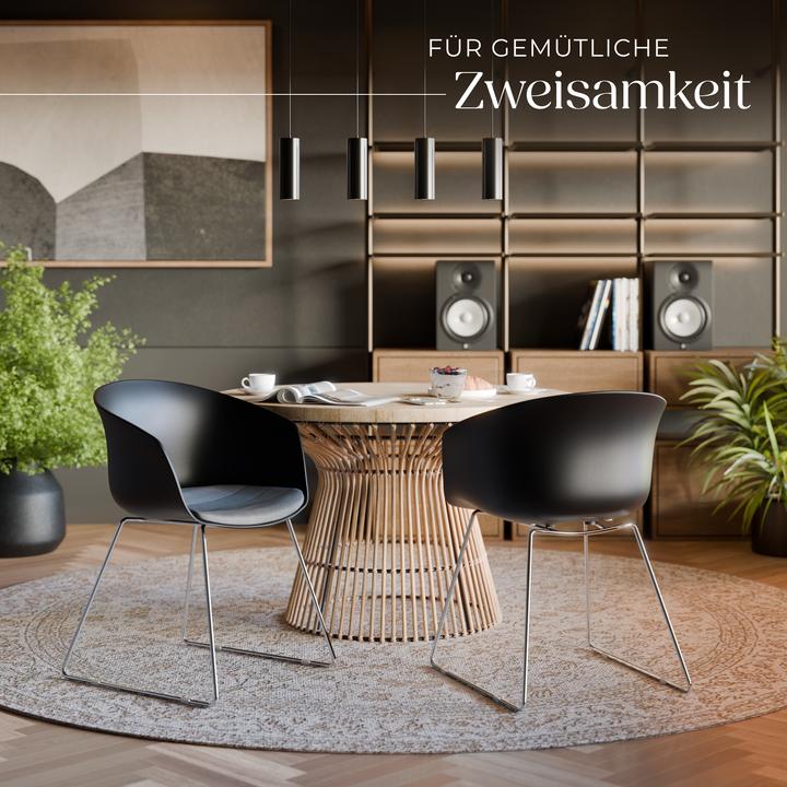 Actual product image tectake Logart plastic armchairs