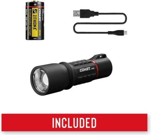 Produktbild Coast XP6R wiederaufladbare Taschenlampe 400 Lumen (9 cm, 400 lm)