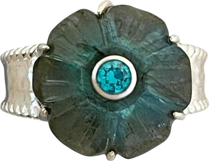 Produktbild Steinkult Ring Halbedelsteine Labradorit "Noelia" (56)