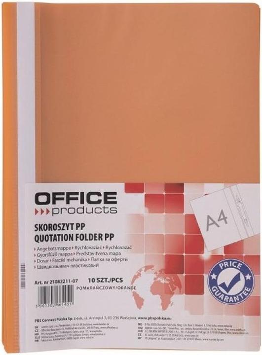 Office A4 PP orange Ordner (10 Stück) (A4, 10 Stk.)