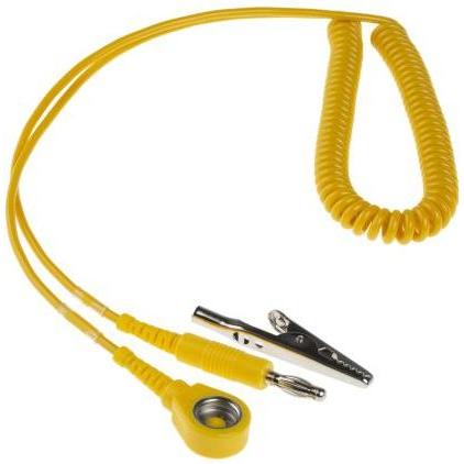 Rs Pro, Zubehör Arbeitsschutz, Erdungskabel, 10-mm-Buchsenleiste Druckknopf - Bananenstecker/Krokodilklemme Gemäss EN 61...