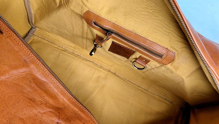 Immagine prodotto Louisa Lee Borsa da viaggio Borsa a tracolla Borsa a tracolla in pelle vintage fatta a mano No.11