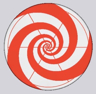 Rose gold, Red Spiral