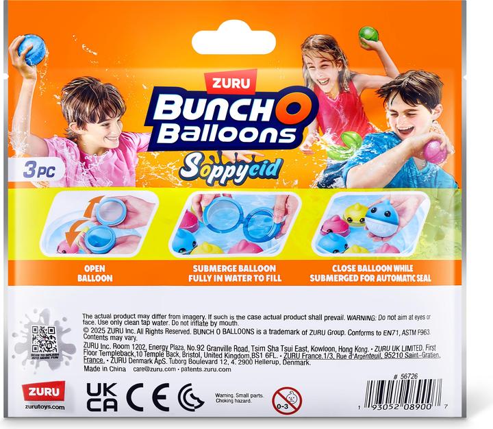 Actual product image Zuru Bunch O Balloons-Reusable-Haj (3x)