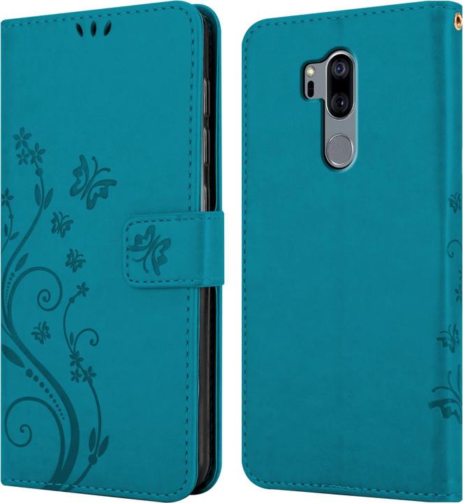 Actual product image Cadorabo Flower Book Case for LG G7 ThinQ / FIT / ONE (G7 ThinQ, LG G7 Fit, OnePlus X)