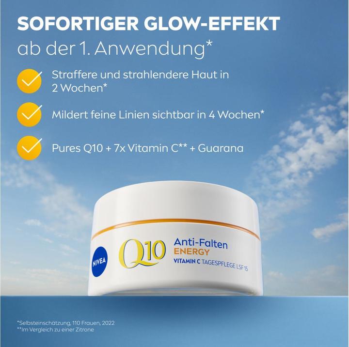 Actual product image NIVEA Q10 Energy Anti-Falten Tagescreme (50 ml, Day cream, SPF 15)