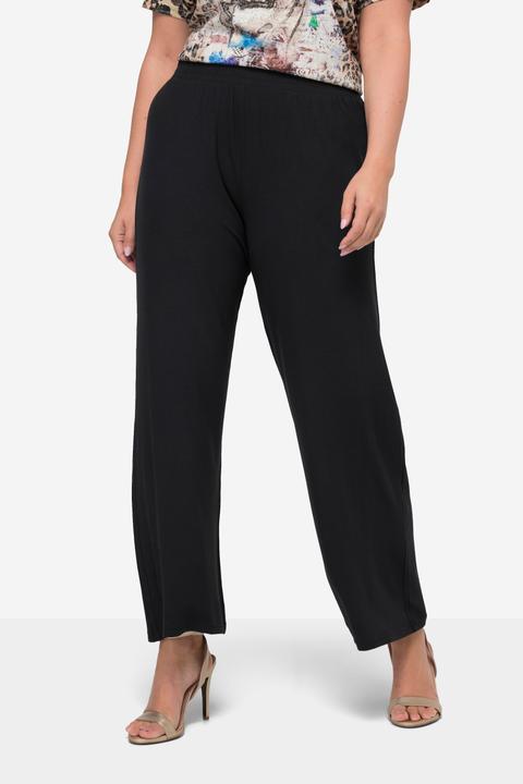 Image du produit Miamoda Pantalon ample en jersey à jambe droite, taille élastique (44)