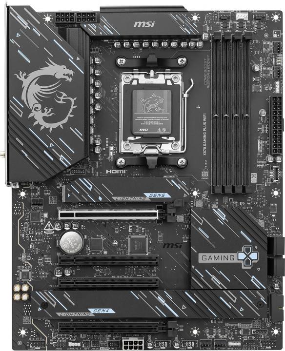 Produktbild MSI X870 GAMING PLUS WiFi (AM5, AMD X870, ATX)
