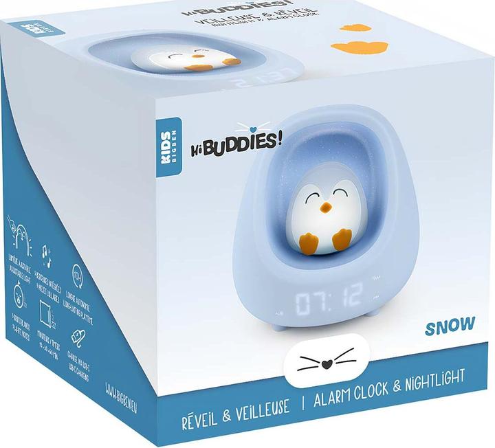 Actual product image Bigben Kids alarm clock with night light - Penguin (Nest)