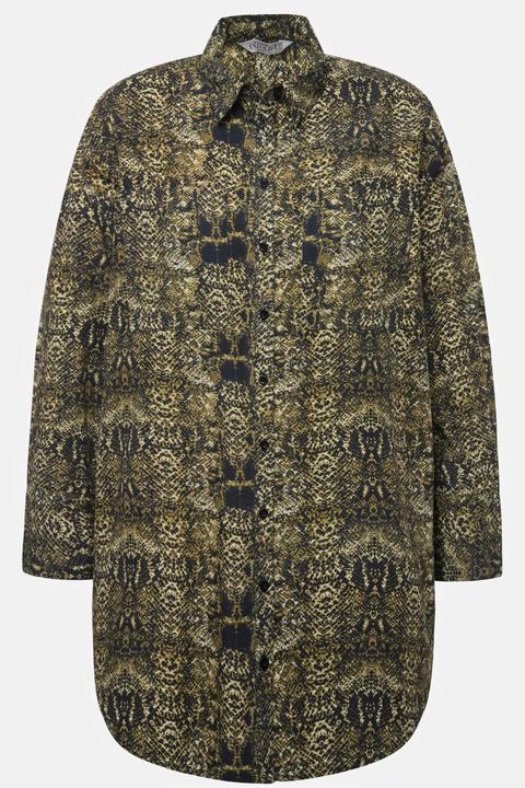 Image du produit Studio Untold Chemisier, oversized, imprimé python, patte de boutonnage, col de chemise (46, 48)