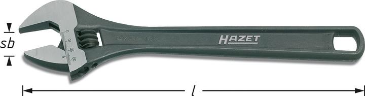 Image du produit HAZET Clé à molette 279-18 ∙ Profil à 6 pans extérieurs (60 mm)