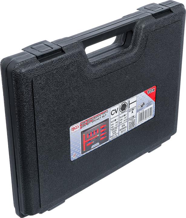 Produktbild BGS VDE-Bit-Einsatz-Satz 10 mm (3/8") / 12,5 mm (1/2") Innensechskant 4 - 10 mm 10-tlg. (Innensechskant)