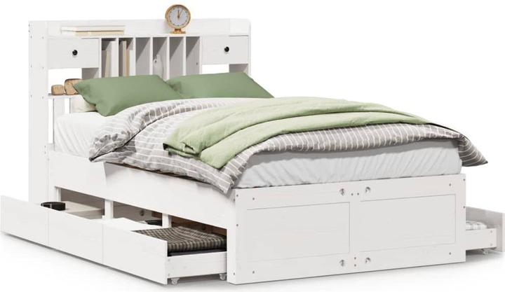 Produktbild vidaXL Bett mit Regal (135 x 190 cm)