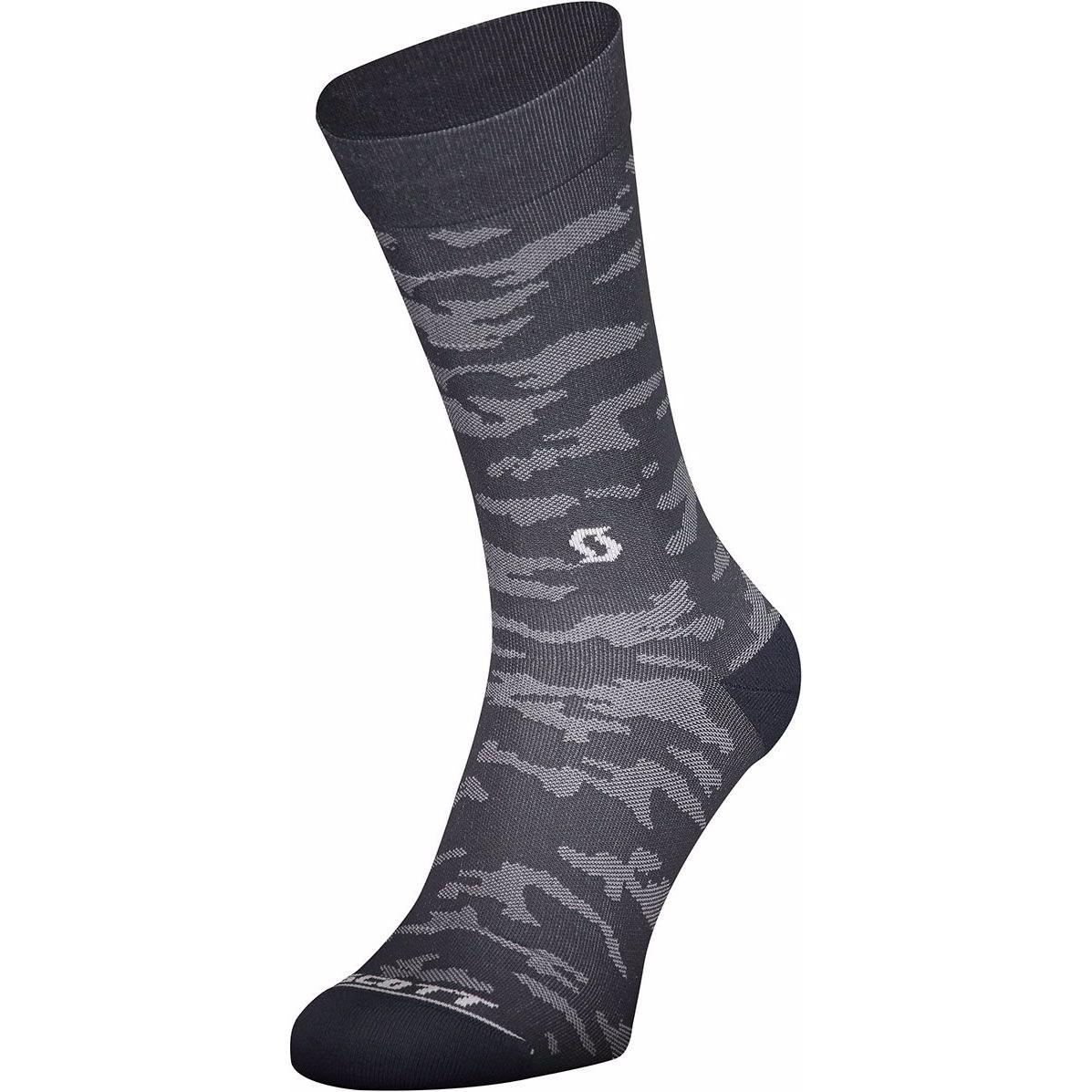 Scott Sports, Herren, Sportsocken, Trail Camo Crew Socken (39 - 41), Grau