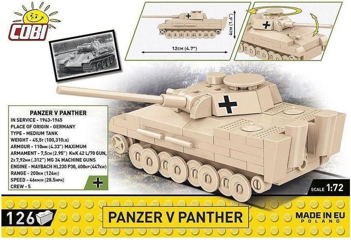 Produktbild Cobi H.C. WWII Panzer V Panther 1:72