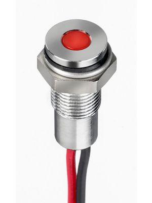 Produktbild RS PRO 6mm flush IP67 sealed chrome LED,org 24V
