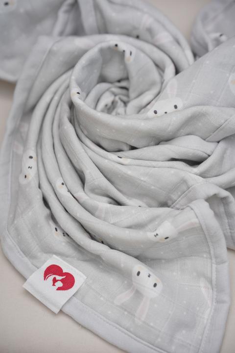 Actual product image Beberotti 4 Layered Double sided Organic Muslin Blanket (90 x 75 cm)