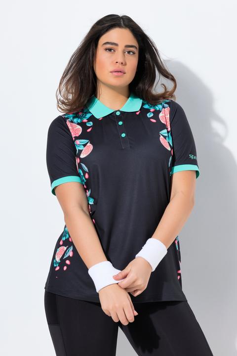 Immagine prodotto Ulla Popken Maglia polo funzionale con mezze maniche e materiale riciclato (46, 48)