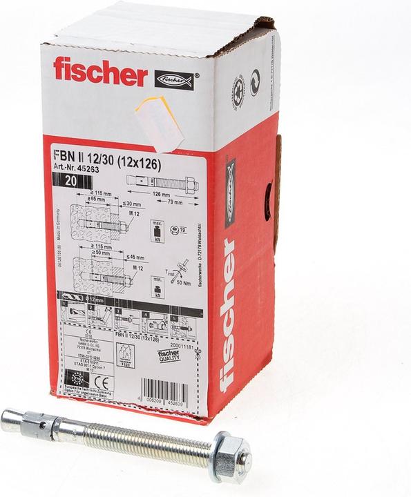 Produktbild Fischer Bolzenanker FBN II 12/30 (20 Stk.)