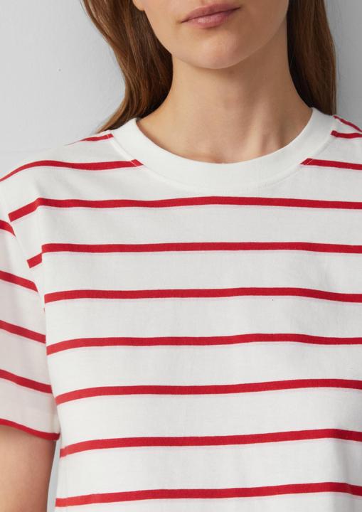 Produktbild S.Oliver T-Shirt Verkürztes Baumwoll-T-Shirt mit Streifen (46)