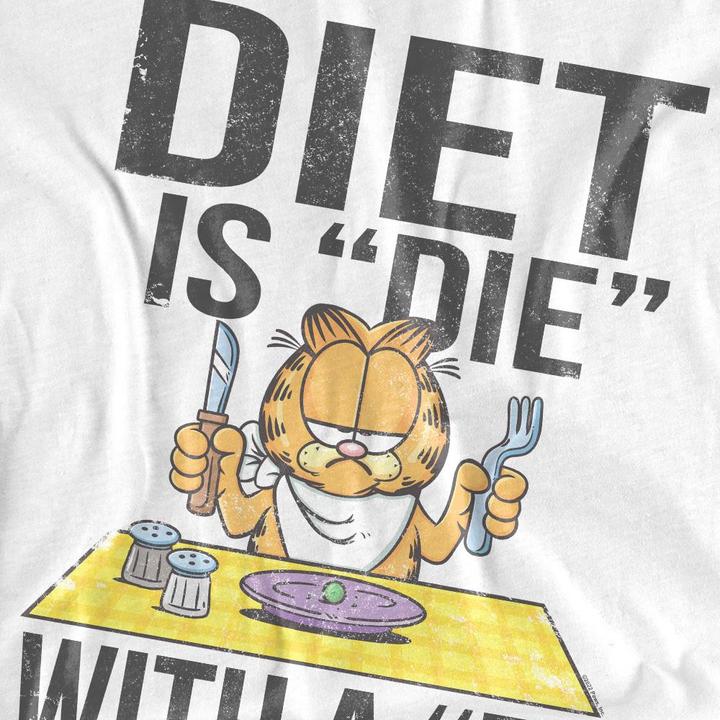 Immagine prodotto Garfield Diet Is Die With a T Maglietta Adulto Unisex (M)