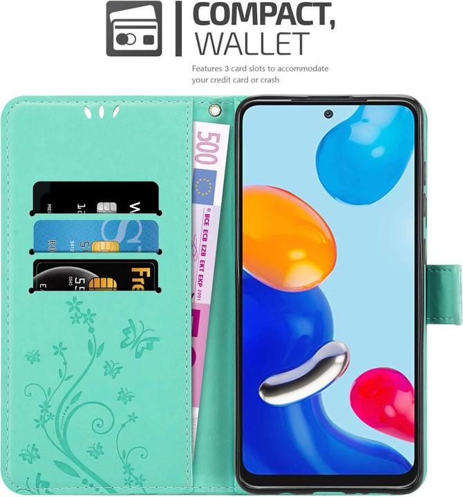 Produktbild Cadorabo Hülle für Xiaomi RedMi NOTE 11 4G / 11S 4G mit Blumen Muster (Xiaomi Redmi Note 11S, Xiaomi Redmi Note 11)