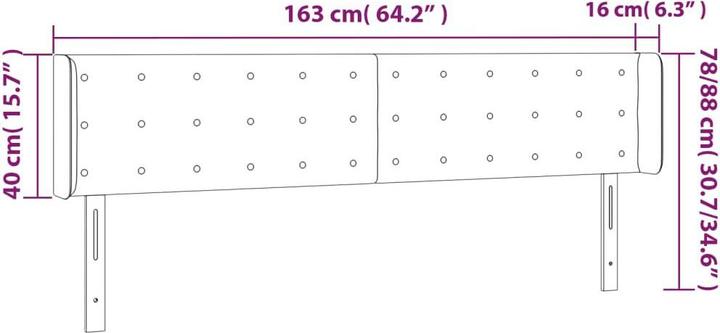Actual product image vidaXL Farlie (163 x 16 x 88 cm)