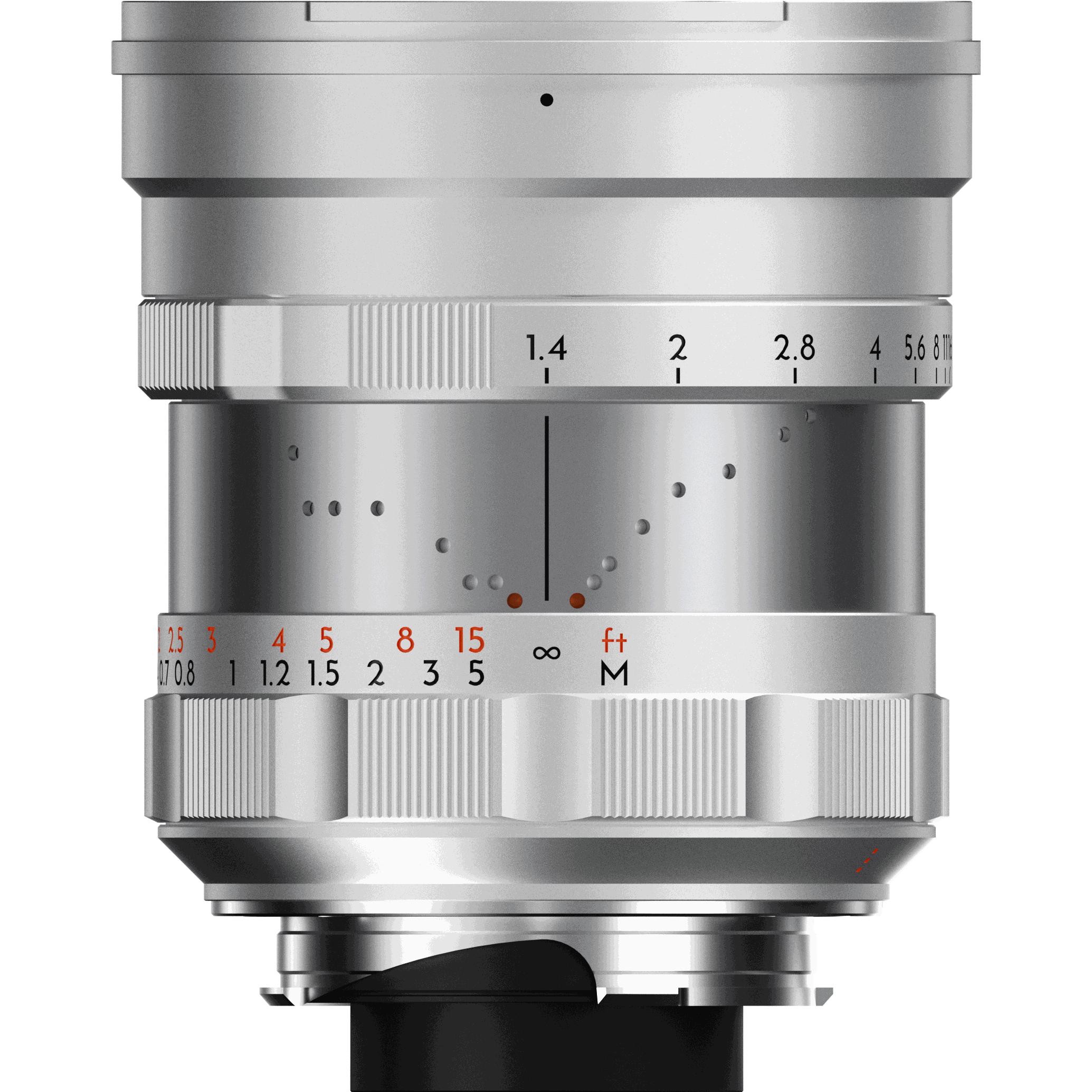 Thypoch Full-frame Photography Lens Simera 21mm f1.4 for Leica M Mount - Silver (Leica M, Full frame), Obiettivo, Argento