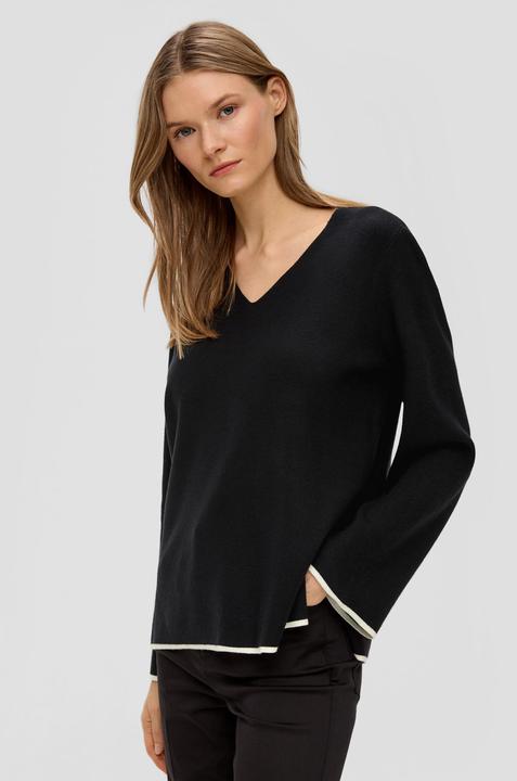 Produktbild s.Oliver Strickpullover Strickpullover aus Viskosemix (36)