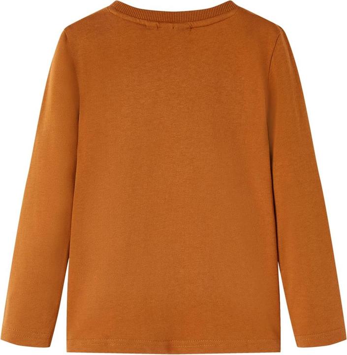 Immagine prodotto VidaXL Camicia da bambino a maniche lunghe Cognac 128,Materiale: 100 (128)