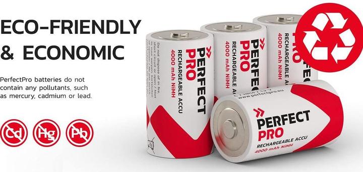 Actual product image PerfectPro Rechargeable battery (2 pcs., C, 4000 mAh)