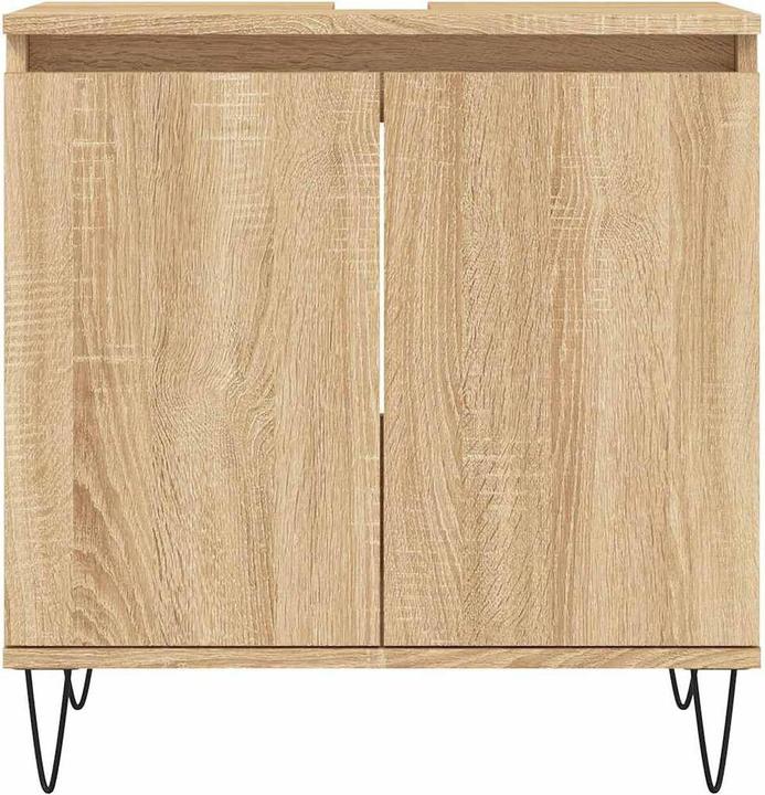 Immagine prodotto vidaXL Badschrank Sonoma-Eiche 58x33x60 cm Holzwerkstoff, Farbe (58 x 33 x 60 cm)