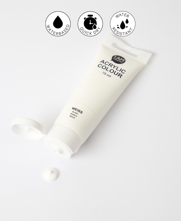 Immagine prodotto I Am Creative Pittura acrilica (Bianco, 75 ml)