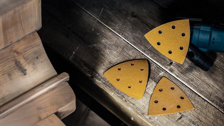 Image du produit Bosch Professional Zubehör EXPERT M480 Jeu de filets abrasifs, 93 x 93 mm, 6 pièces (120, 180, 80)