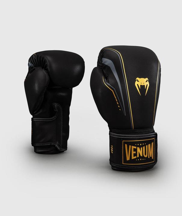 Produktbild Venum Streamline Boxhandschuhe Schwarz/Gold (16 OZ)
