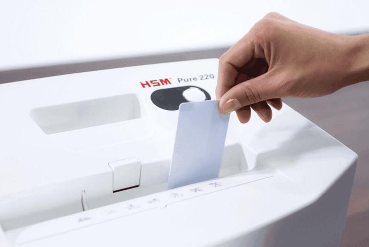 Actual product image HSM Shredder Pure 2323111 white 220/4x25mm (Particle cut)