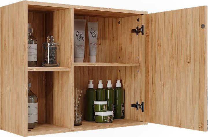 Produktbild Vicco Badspiegelschrank Lucie, Bambus, 54 x 44.5 cm mit Spiegel