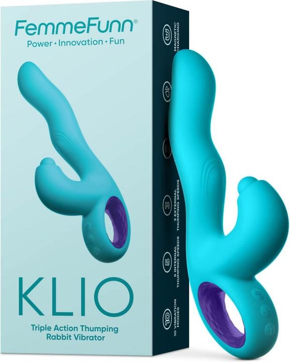 Produktbild Femme Funn DREAM TOYS Femmefunn Klio wibrator króliczek punktu G Turquoise