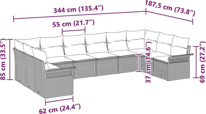 Produktbild vidaXL Caitlin