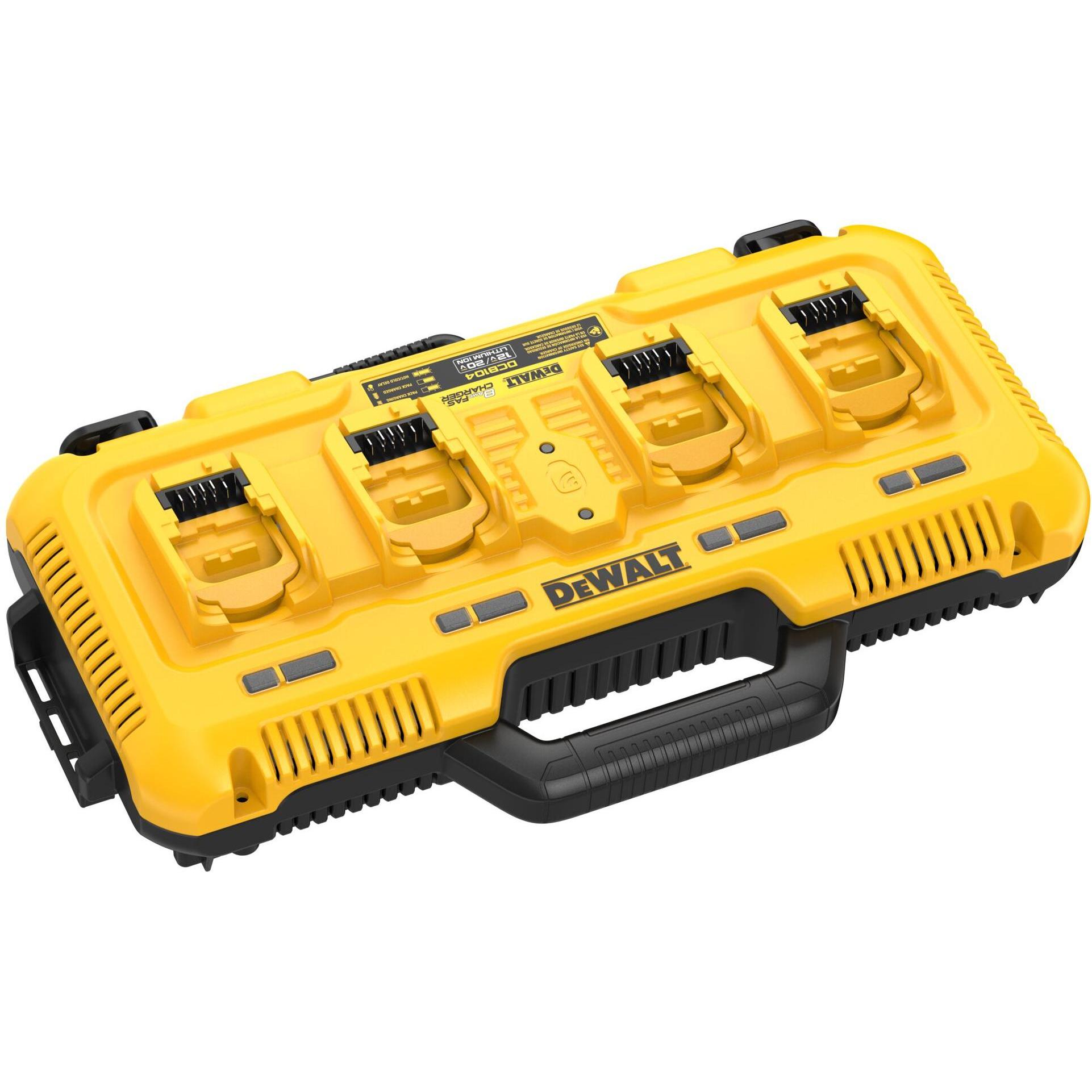 DeWalt, Batteria + Caricatore, Caricabatterie XR multi-tensione a 4 porte da 8A (18 V)