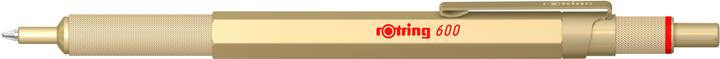 Rotring Biros 600 metallic gold M black gift box (Metallic Gold, 1 x)