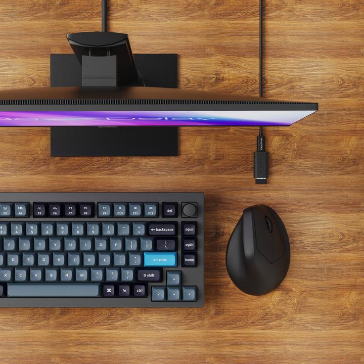 Actual product image Keychron M5 Wireless Mouse, white (Cable, Wireless)