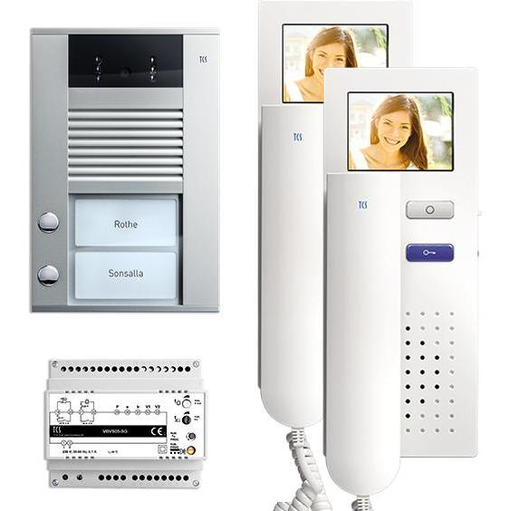 TCS, Campanello + Citofono, Pacchetto video AP 2 PVE1520-0010Unità residenziali con stazione frontale AVD 2
