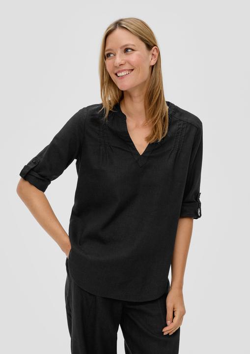 Actual product image S.Oliver Bluse Leinenbluse mit 3/4-Arm und Tunika-Ausschnitt (32)