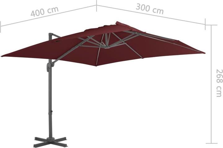 Immagine prodotto vidaXL freischwingender Sonnenschirm (3 m)
