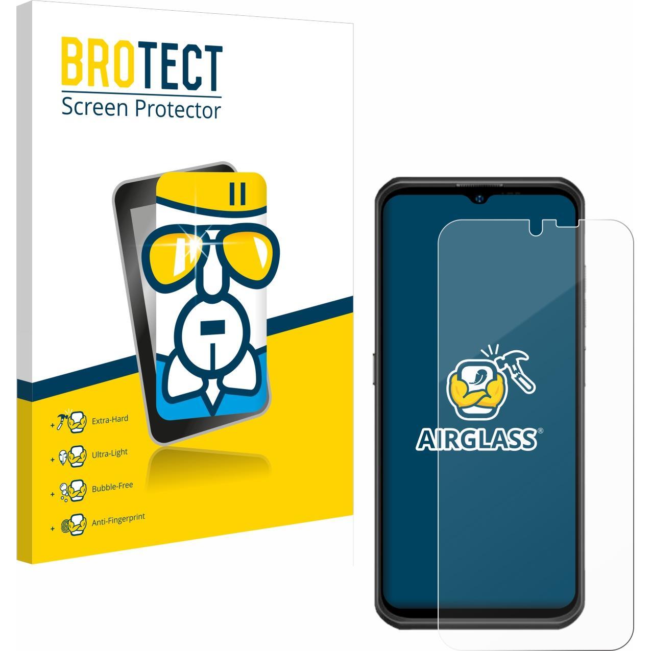 BROTECT AirGlass Panzerglasfolie (1 Stück, Ulefone Armor 17 Pro), Smartphone Schutzfolie, Transparent