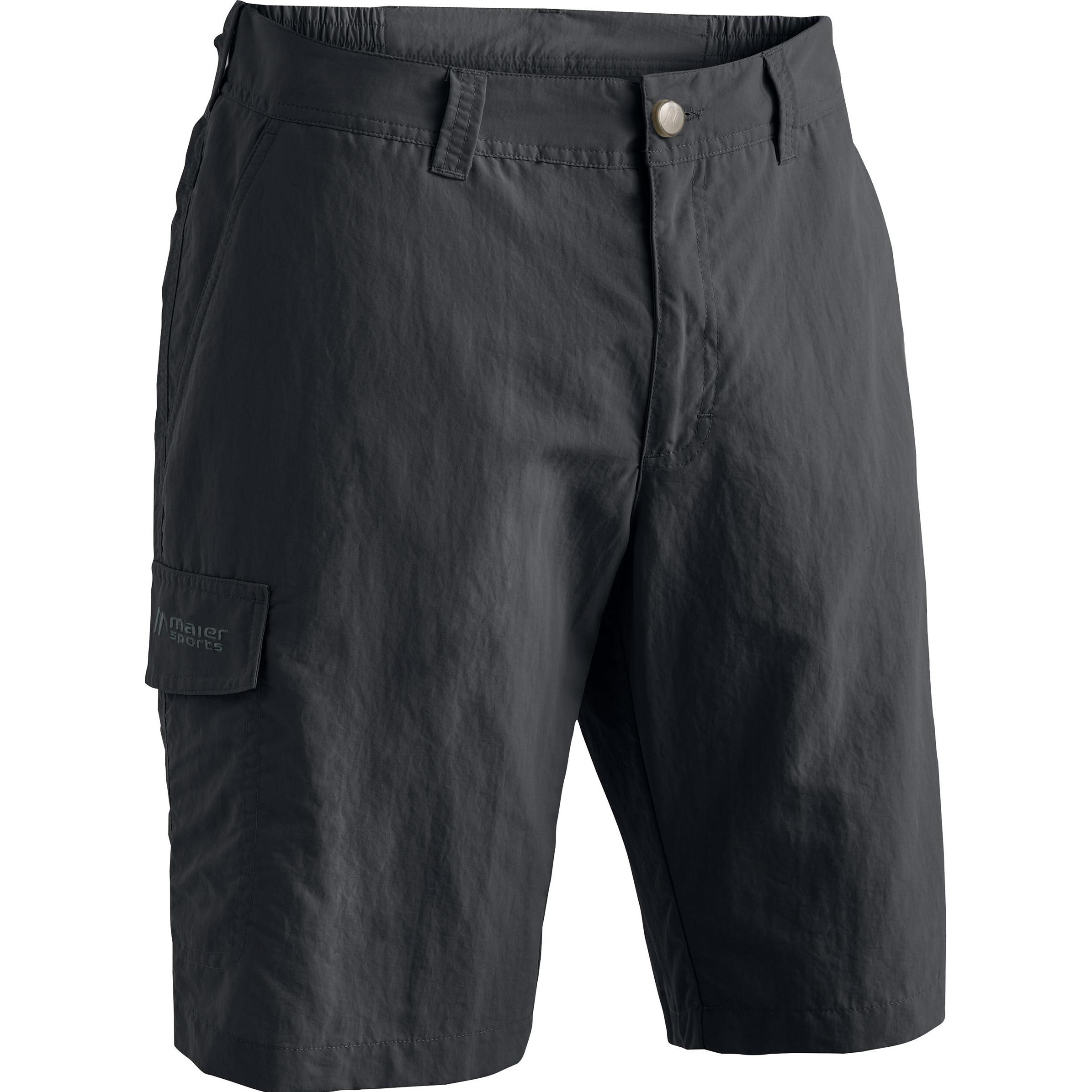 Maier Sports, Herren, Outdoorhose, Main Herren Bermuda (56, XL), Schwarz, 56, XL