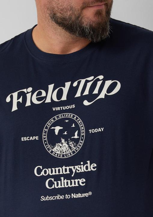 Produktbild S.Oliver T-Shirt Baumwoll-T-Shirt mit Frontprint (XXL)